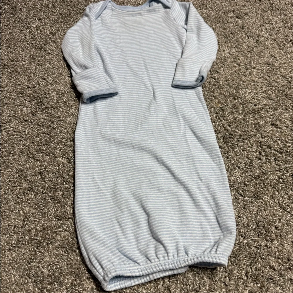 Carter's Light Blue Striped Baby Sleep Sack Gown Size 0-3 Months